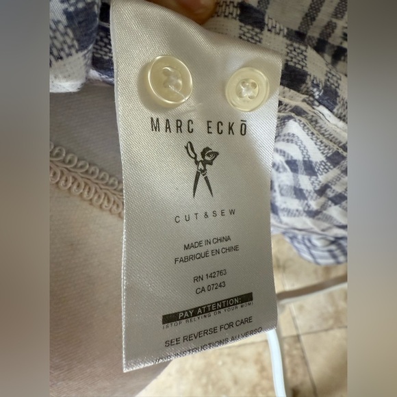 Marc Echo Cut and Sew men’s long sleeve casual button-down shirt XXL cotton 100% - Picture 5 of 9